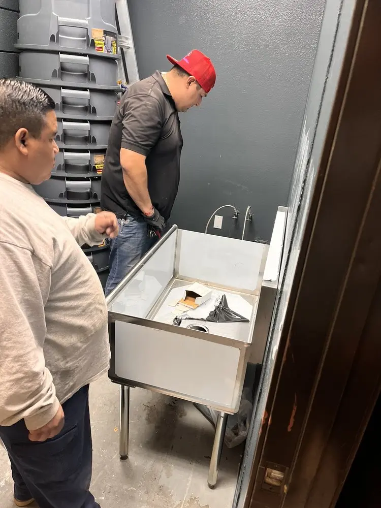 Commercial plumbing and sink installation in Sherwood